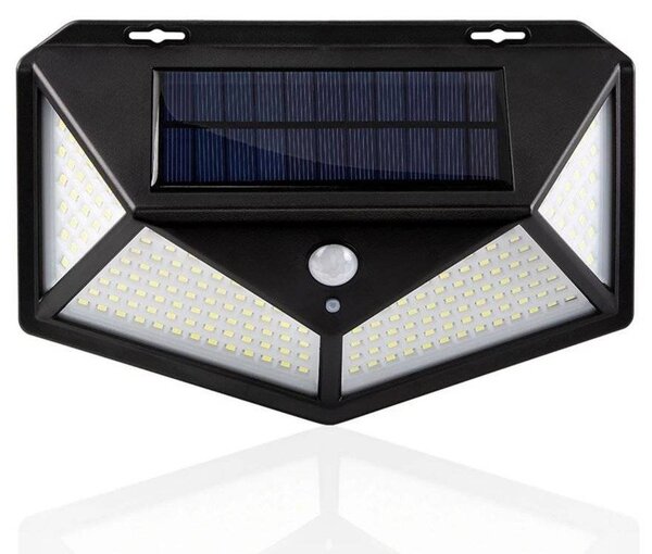 100 LED SMD solarna stenska svetilka s PIR sezorjem gibanja