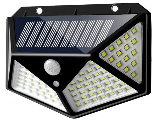 100 LED SMD solarna stenska svetilka s PIR sezorjem gibanja