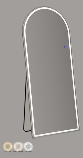 Ogledalo Arch s 3-bojno LED razsvetljavo 76x177cm