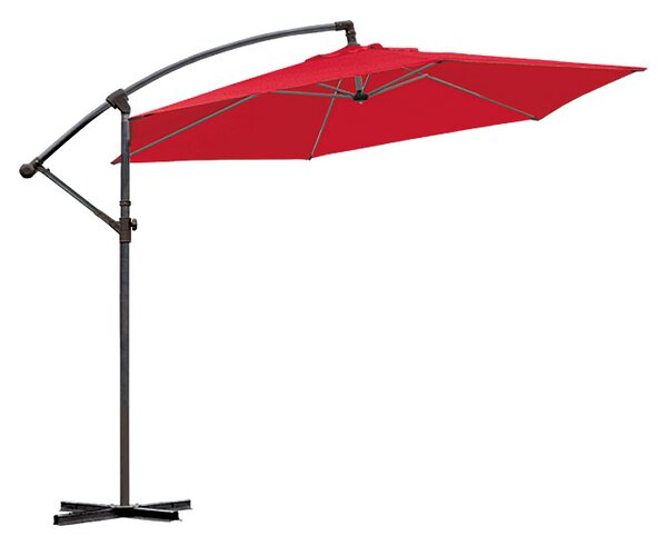 Senčnik SUNFUN Toscana (Ø 300 cm, rdeča, UV 40+)