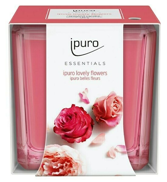 Dišeča sveča Ipuro ESSENTIALS Lovely Flowers (125 g)