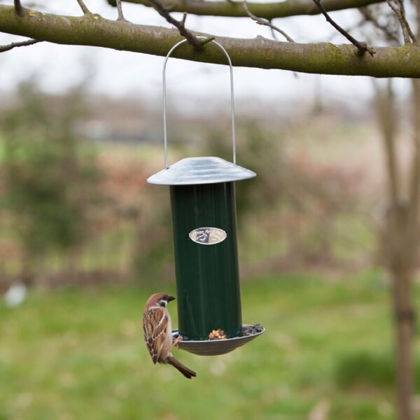 Silos za hranjenje ptic Esschert Best for Birds (12,7 x 12,7 x 22,8 cm, kovina)