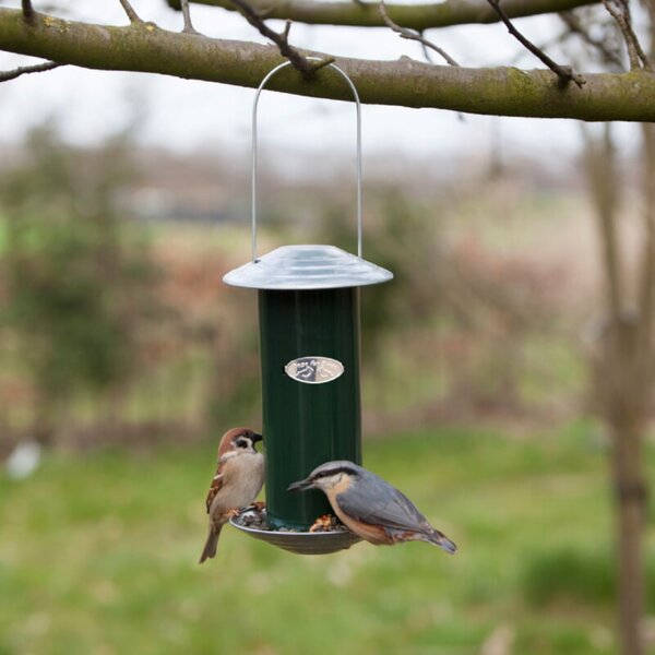 Silos za hranjenje ptic Esschert Best for Birds (12,7 x 12,7 x 22,8 cm, kovina)