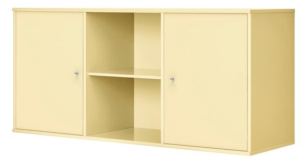 Svetlo rumena nizka stenska komoda 133x61 cm Mistral – Hammel Furniture