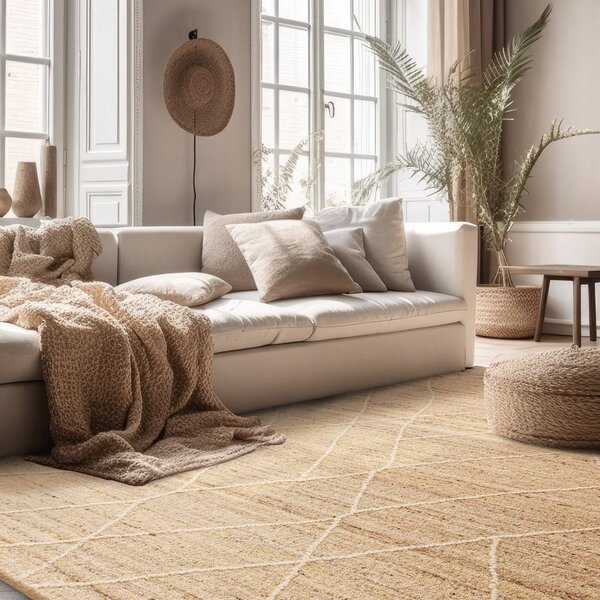 Volnena preproga v naravni barvi 120x170 cm Noah – Asiatic Carpets