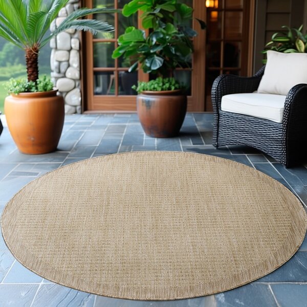 Bež okrogla zunanja preproga ø 120 cm Giza – Ayyildiz Carpets