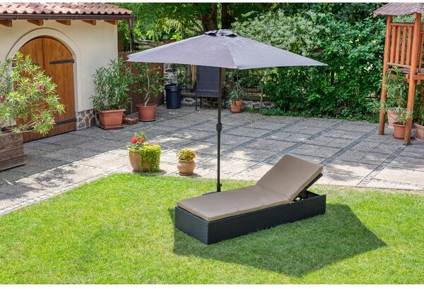 Črn senčnik brez podstavka Bonami Essentials Sun, ø 300 cm