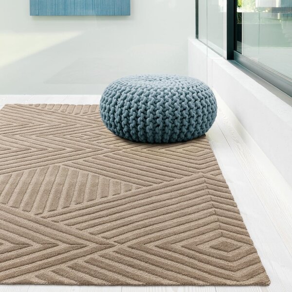 Svetlo rjava volnena preproga 120x170 cm Hague – Asiatic Carpets