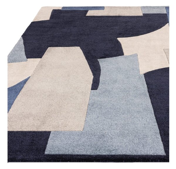 Modra ročno tkana preproga iz recikliranih vlaken 120x170 cm Romy – Asiatic Carpets