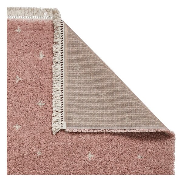 Roza preproga Think Rugs Boho Dots, 120 x 170 cm