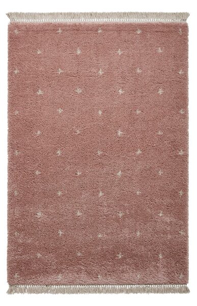 Roza preproga Think Rugs Boho Dots, 120 x 170 cm