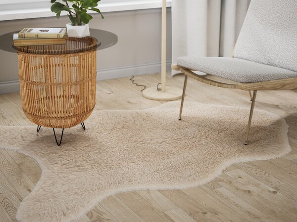 Preproga Curly Fur Beige Nature
