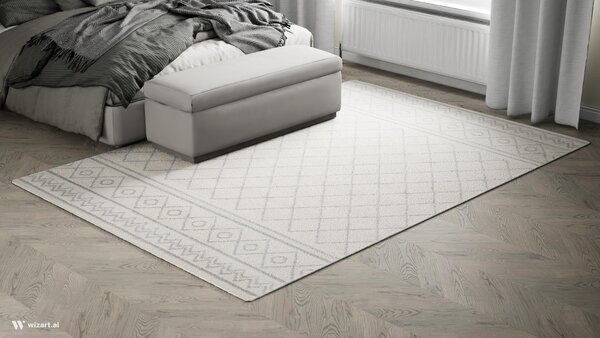 Preproga Firenze White Light Grey