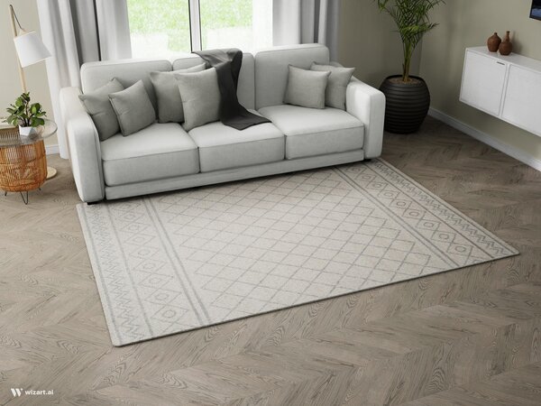 Preproga Firenze White Light Grey