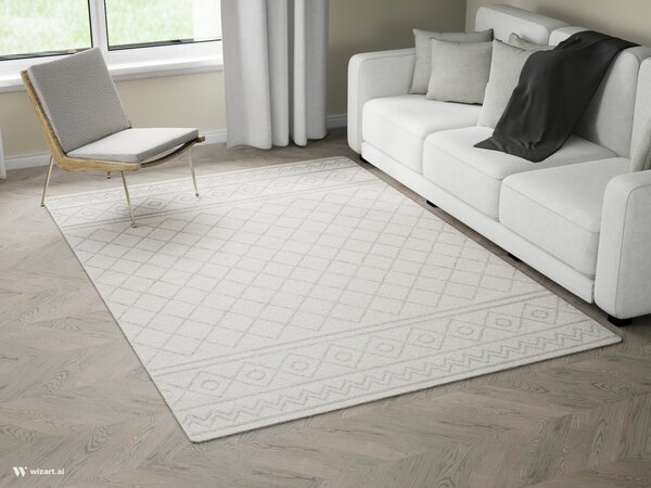 Preproga Firenze White Light Grey