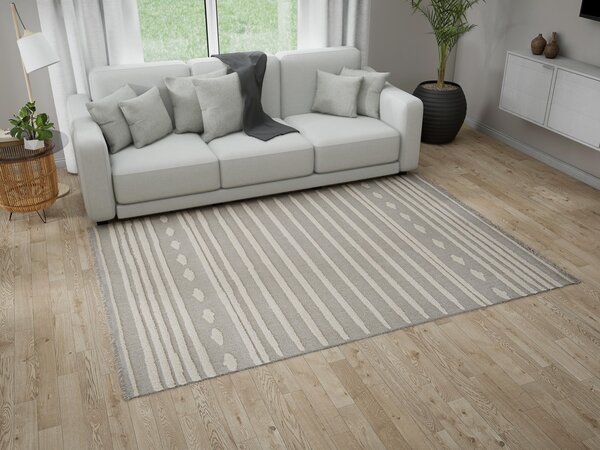 Preproga Indigo Light Grey Cream
