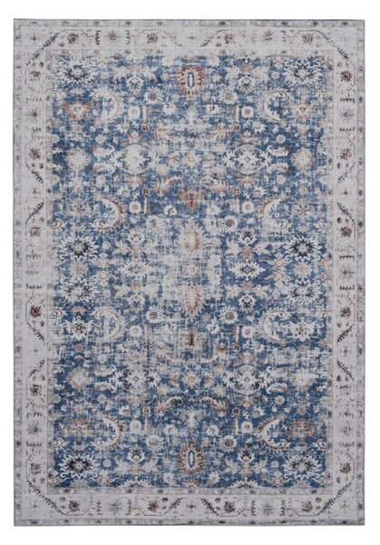 Preproga Visco Blue Ivory Ornament