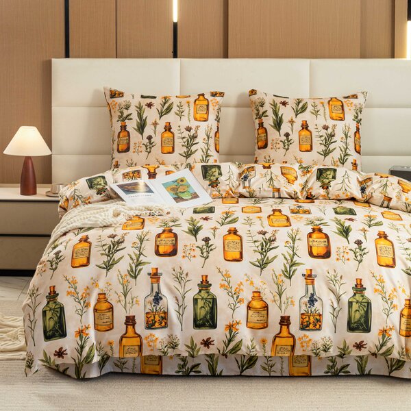 Posteljnina iz mikrovlaken APOTHECARY kremna Dimenzije posteljnine: 70 x 90 cm | 140 x 200 cm