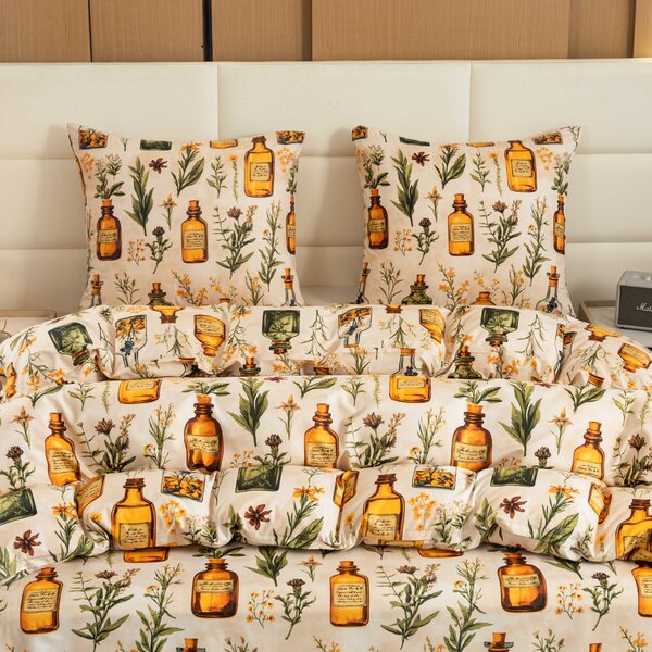 Posteljnina iz mikrovlaken APOTHECARY kremna Dimenzije posteljnine: 70 x 90 cm | 140 x 200 cm