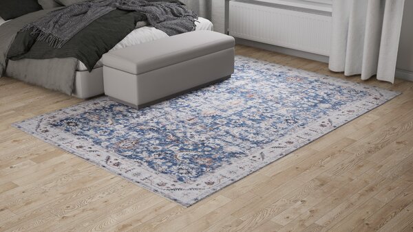 Preproga Visco Blue Ivory Ornament