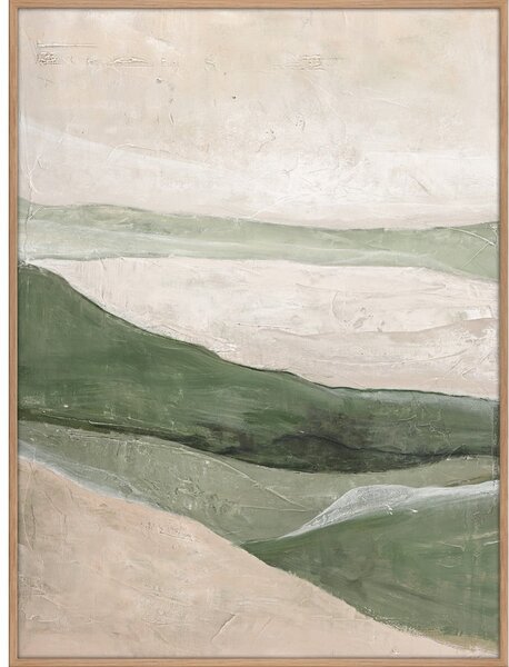 Ročno naslikana slika 90x120 cm Green Field – Malerifabrikken