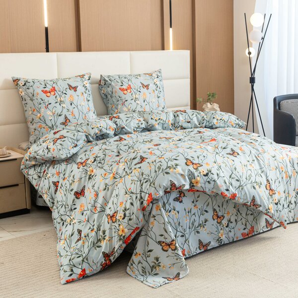 Posteljnina iz mikrovlaken MONARCH WINGS svetlo modra Dimenzije posteljnine: 70 x 90 cm | 140 x 220 cm