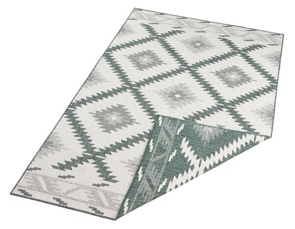 Zeleno-bež zunanja preproga NORTHRUGS Malibu, 170 x 120 cm