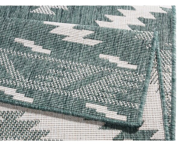 Zeleno-bež zunanja preproga NORTHRUGS Malibu, 170 x 120 cm