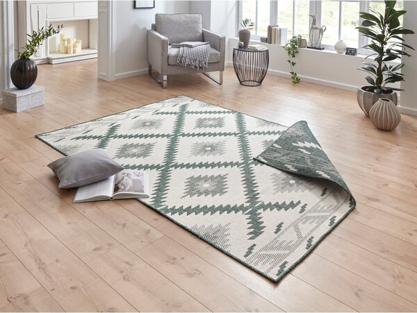 Zeleno-bež zunanja preproga NORTHRUGS Malibu, 170 x 120 cm