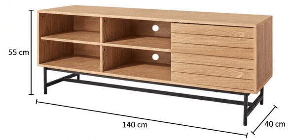 TV omarica VALMOR 140x40 cm, dekor hrast