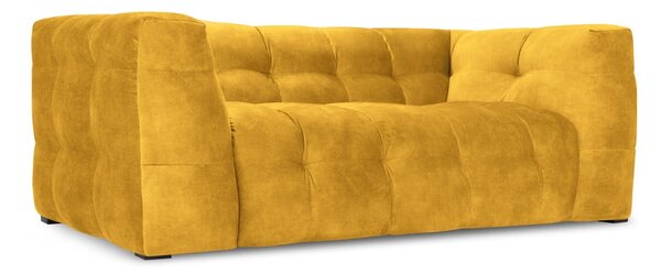 Rumena žametna zofa Windsor & Co Sofas Vesta, 208 cm