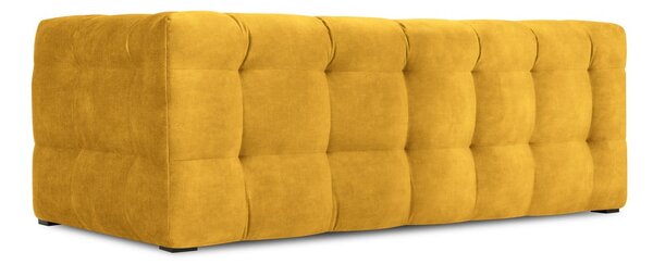 Rumena žametna zofa Windsor & Co Sofas Vesta, 208 cm