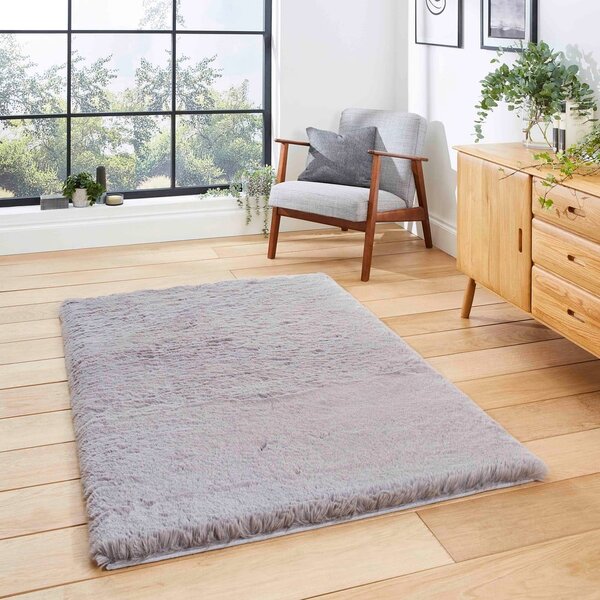 Siva preproga 60x120 cm Super Teddy – Think Rugs