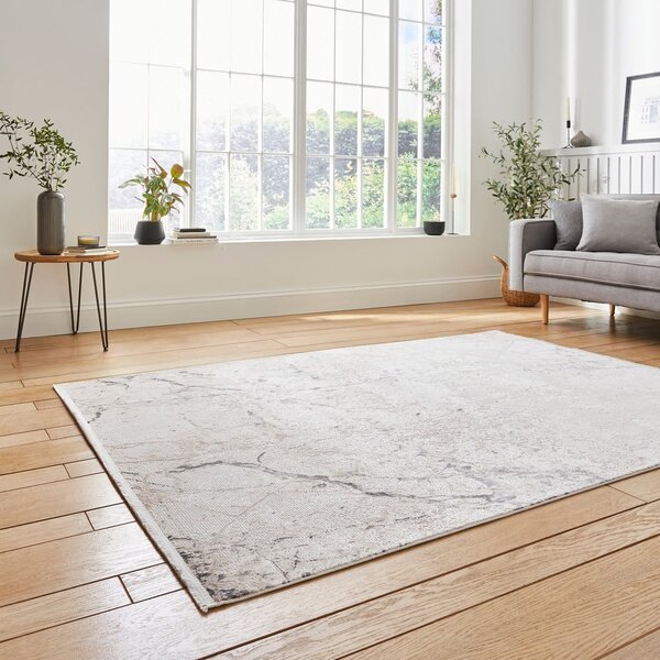 Kremno bela viskozna preproga 200x290 cm Bellagio – Think Rugs