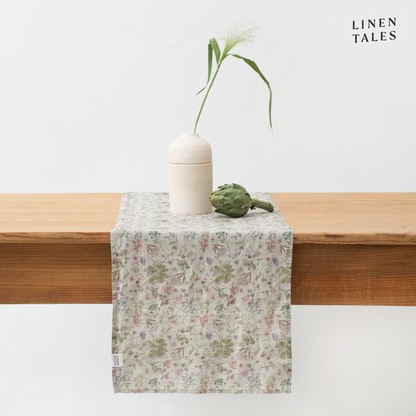 Lanen namizni tekač 40x200 cm Botany 2 Lightweight – Linen Tales