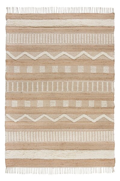 Bež preproga iz jute Flair Rugs Medina, 120 x 170 cm