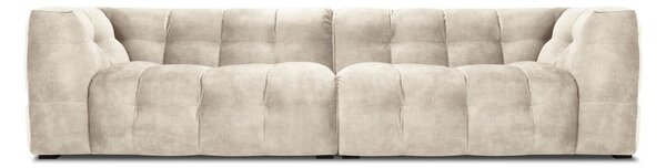 Bež žametna zofa Windsor & Co Sofas Vesta, 280 cm