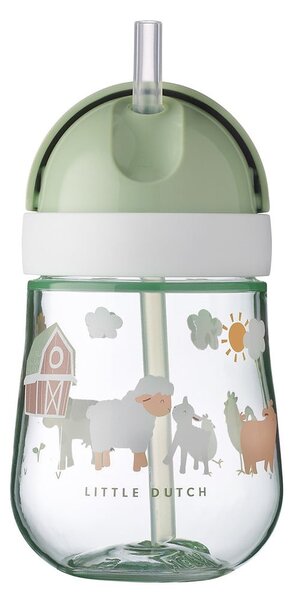 Bela/svetlo zelena otroška skodelica iz tritana 300 ml Little farm – Mepal