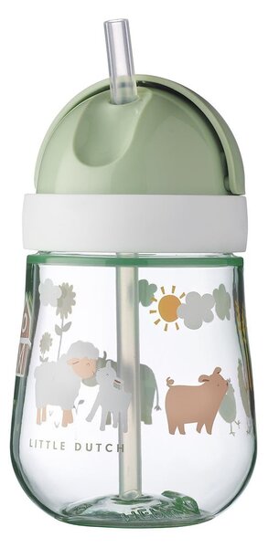 Bela/svetlo zelena otroška skodelica iz tritana 300 ml Little farm – Mepal