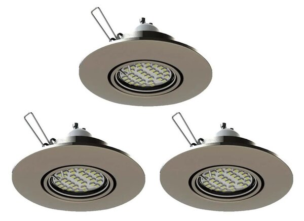 Eglo 78705 - SET 3x LED Vgradna svetilka PENETO 1xGU10/3,3W/230V krom