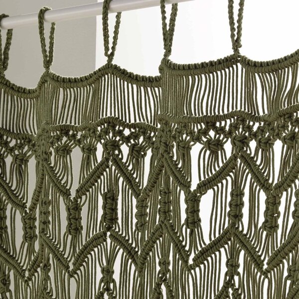 Kaki zelena zavesa za vrata 90x200 cm Macarena – douceur d'intérieur