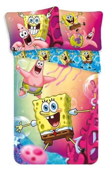 Bombažna otroška posteljnina 140x200 cm Sponge Bob – Jerry Fabrics