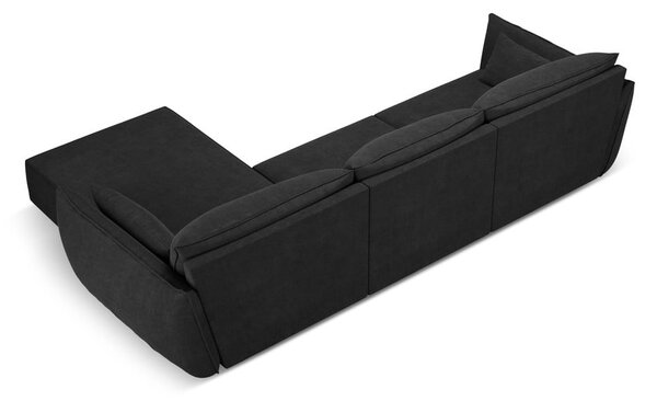 Temno siv kotni kavč (desni kot) Vanda - Mazzini Sofas