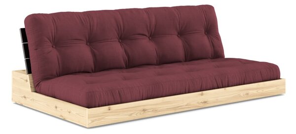 Bordo rdeča raztegljiva sedežna garnitura 196 cm Base – Karup Design