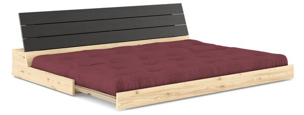 Bordo rdeča raztegljiva sedežna garnitura 196 cm Base – Karup Design