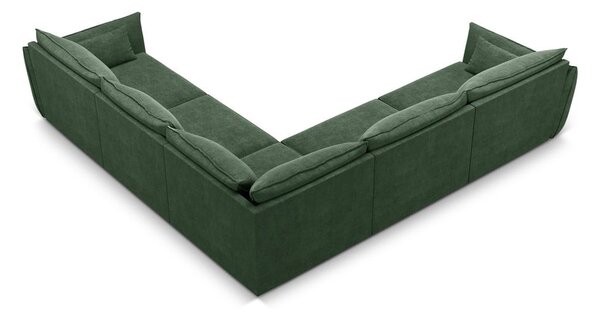 Temno zelen kotni kavč (obojestranski) Vanda - Mazzini Sofas