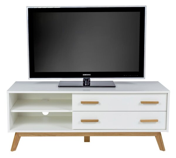 Bela TV omarica 130x50 cm Kensal – Woodman