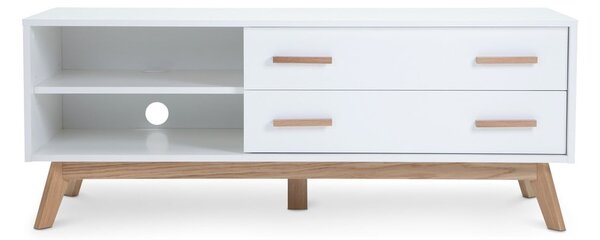 Bela TV omarica 130x50 cm Kensal – Woodman