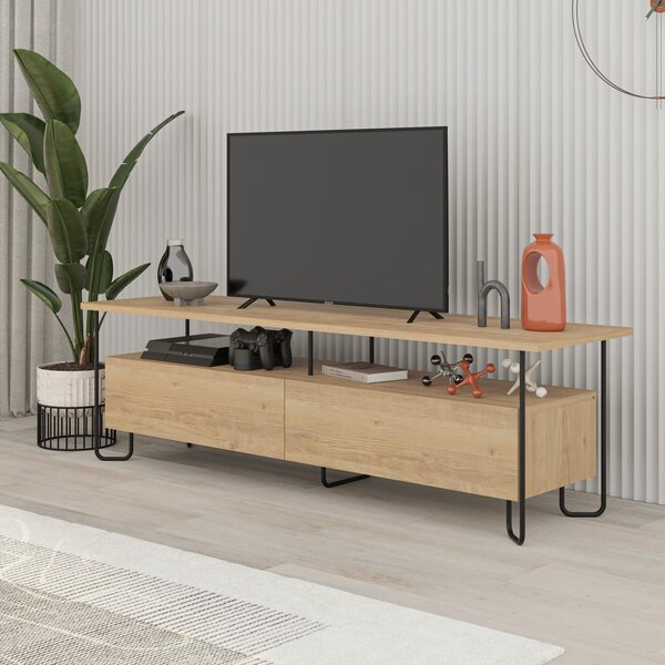 TV omarica v hrastovem dekorju 150x45 cm Dilly – Marckeric