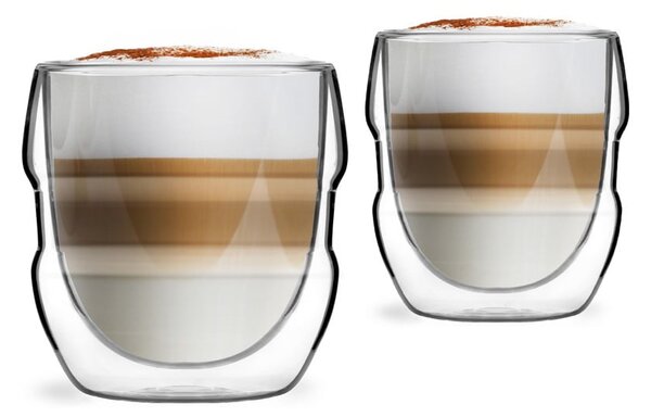 Set 2 kozarcev z dvojno steno Vialli Design Sferico, 250 ml